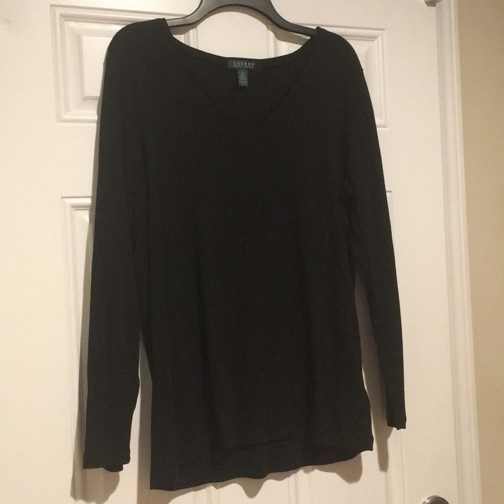 Ralph Lauren Long Sleeve Black Tee